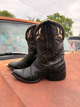 Vintage 40’s 50’s Nocona Pee Wee Shorty Inlay Cowboy Boots | Womens 8.5-9