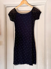 Vintage 90’s Currents floral mesh mini dress | Medium