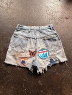 Vintage 70’s Wrangler Patched Shorts | size 25
