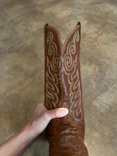 Vintage Tony Lama Brown Snakeskin Boots|9.5 D
