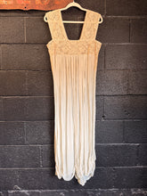 Antique 30’s Silk Chiffon pale blue slip dress | large