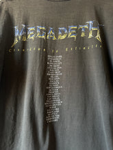 Vintage 1992 MEGADEATH Countdown To Extinction Tour Tee|Large