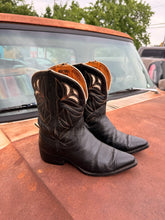 Vintage 40’s 50’s Nocona Pee Wee Shorty Inlay Cowboy Boots | Womens 8.5-9