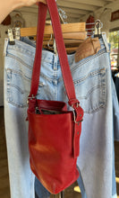 Vintage Coach Early 2000s Red Leather Bucket Bag