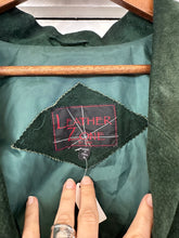 Vintage green suede fringe jacket