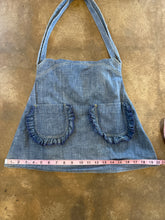 Vintage Ruffle Pocket Denim Purse