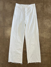 Vintage White Denim High-Waisted Wide Leg Pants|28”