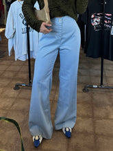 Vintage Levi’s baby blue high waisted flare pants