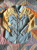 Vintage Scully Two-Tone Western Pearl Snap Shirt | Medium