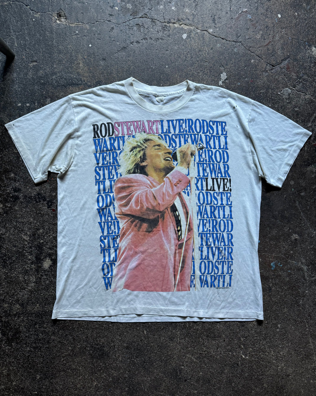 Vintage 1989 Rod Stewart Tour tee | large
