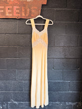 Vintage 30’s Peach Rayon Slip Gown | xs/sm