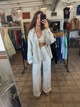 Vintage White Cotton Wide-Leg Sailor Pants|Waist 28”