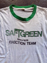 70’s 80’s SafTgreen Erection Team Ringer Tee | small