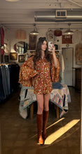 70’s Oops California Paisley Bell Sleeve Mini Dress | Sm/M