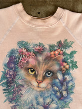 Vintage Peach Kitten Sweatshirt| sm/m