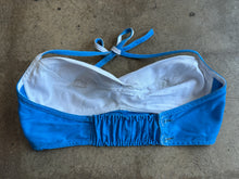 Vintage 50’s 60’s Lovable Blue Cotton Halter Bra Top|Tag Size 34B