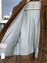 Vintage 1960s Jo-O-Kay Brown Suede Fringe Western Jacket|Medium