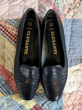 Vintage Elegante Leather Slip-on Loafers | Size 8.5
