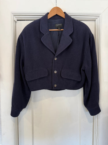 Vintage 90’s ESPRIT wool blend cropped jacket | sm/m