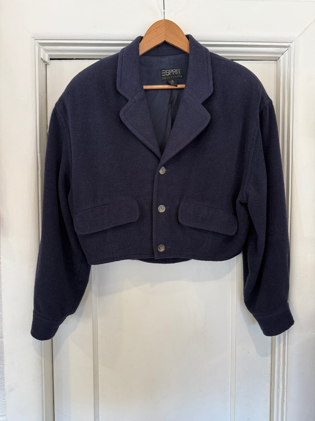 Vintage 90’s ESPRIT wool blend cropped jacket | sm/m