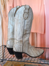 Vintage Eel Skin Cowgirl Boots | Size 7