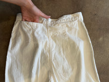 Vintage White Cotton Wide-Leg Sailor Pants|Waist 28”