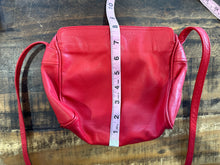 Vintage Red Leather Crossbody Purse