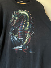 Vintage 1989 Dragon Fantasy Art Graphic Tee|Large