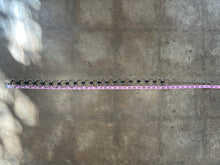 Vintage silver ring chain belt with faux leather