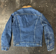 Vintage 1980s Lee Storm Rider Blanket Lined Denim Jacket|Medium