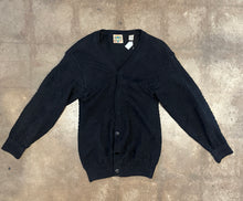 Vintage black knit cardigan|M
