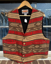 Vintage Western Blanket Vest|Medium