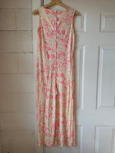 70’s pink + cream wide-leg jumpsuit