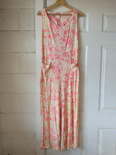 70’s pink + cream wide-leg jumpsuit