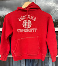 Vintage Red Indiana University Hoodie|XXS