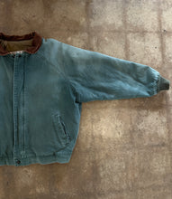 Vintage 90s Faded Sage Green Walls Blizzard-Pruf Canvas Bomber Jacket|XL