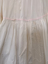 Antique Edwardian Layered lace embroidered petticoat skirt | xs