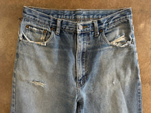 Vintage Distressed Blue Jeans