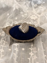 Vintage Sterling Silver Ribbed Dome Ring | Size 6.5