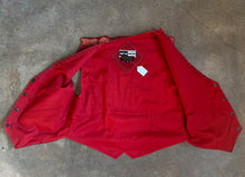 Vintage 90s Mona Mode Red Suede Vest|Medium