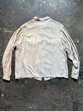 50’s National rayon loop collar shirt | large