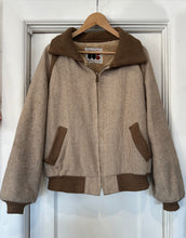 Vintage William Barry vintage houndstooth jacket with a sherpa lining