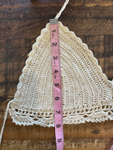 Vintage Beige Crochet Bralette|S/M
