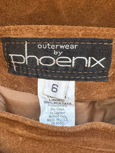 Vintage Phoenix suede skirt with beaded fridge belt- xs