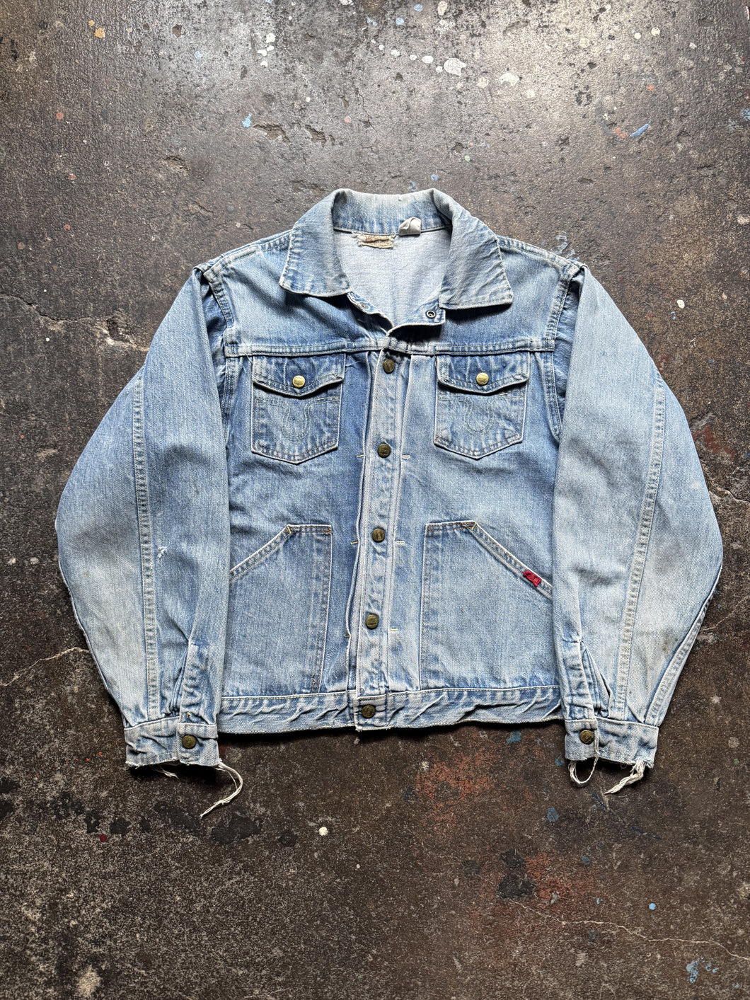 60’s Buckaroo by Big Smith pleated denim jacket | Sm/m