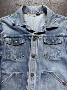 60’s Buckaroo by Big Smith pleated denim jacket | Sm/m